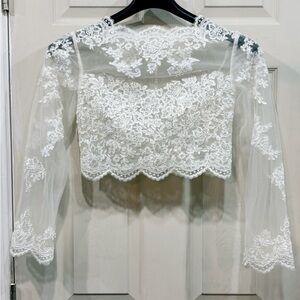 Embroidered Bridal Bolero